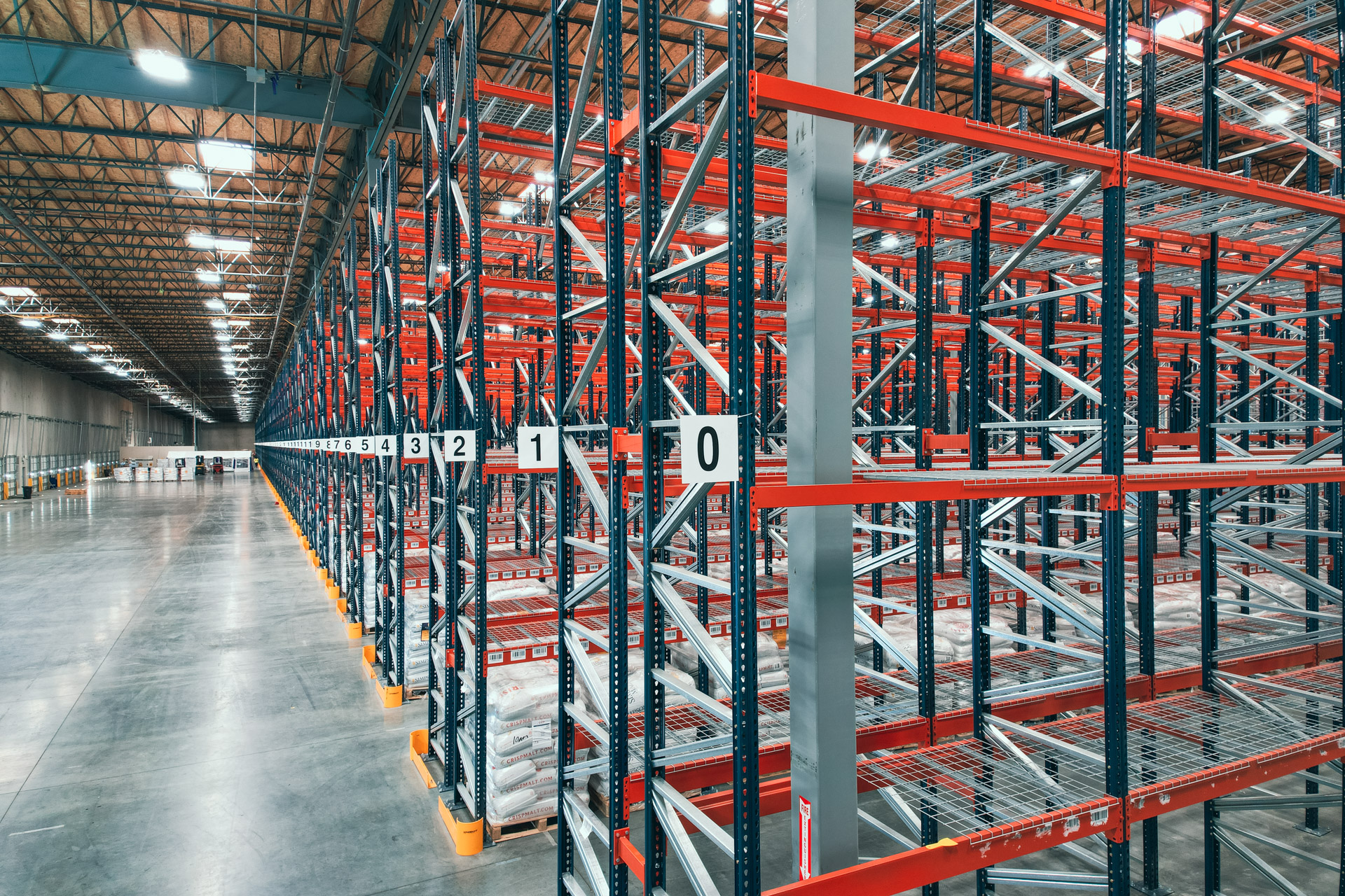 Industrial pallet racking warehouse in Collierville